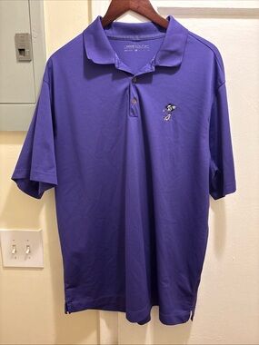 Vintage Nike Golf x Disney Men's Purple Polo Shirt size XL